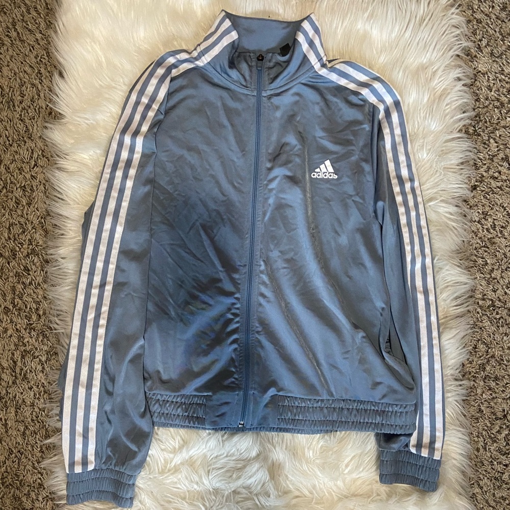 Light Blue Adidas Jacket 🤍💙